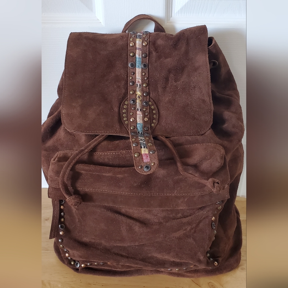 Free People Suede Sardona Backpack